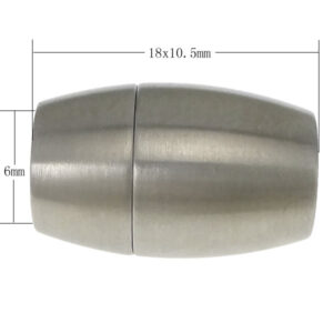 Roostevaba (harjatud) magnet kinnitus 6 mm nahale